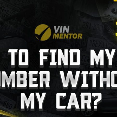 How to Find My VIN Number Without My Car?