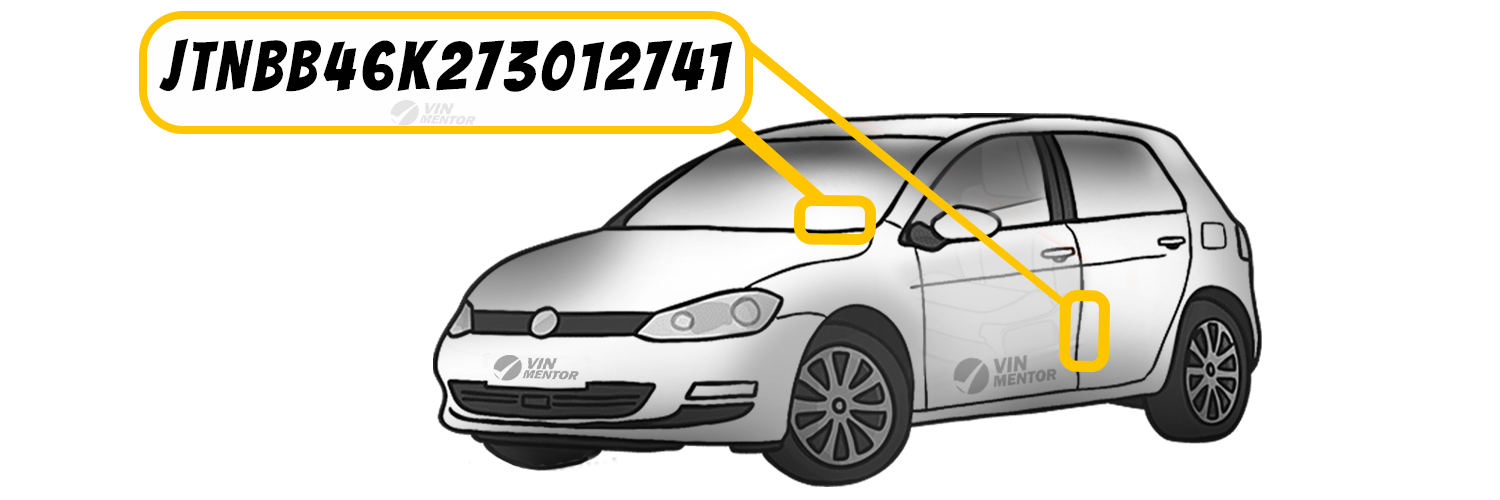 Where to find VIN Code on Car