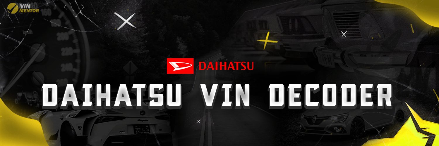 Daihatsu MATERIA VIN Decoder