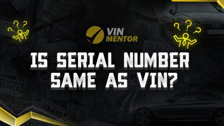 Is Serial Number Same as VIN?