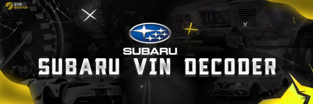 Subaru L-SERIES VIN Decoder - Check Subaru VIN Online