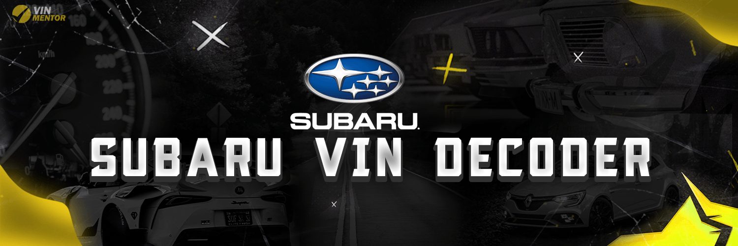 Subaru BRZ VIN Decoder