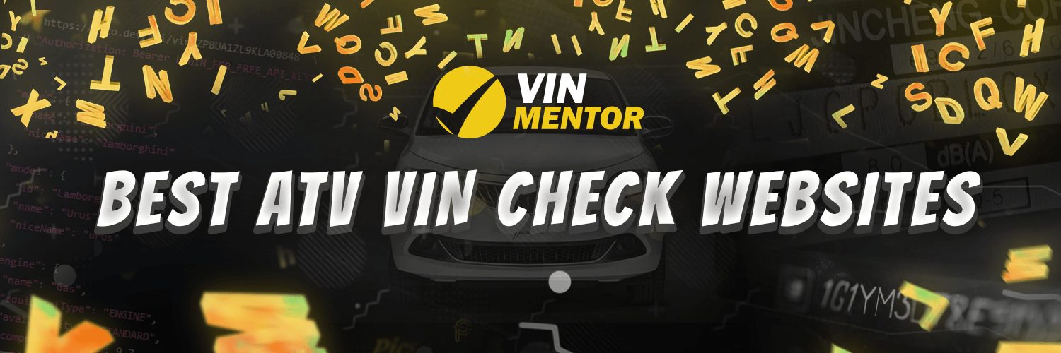 Best ATV VIN Check Websites