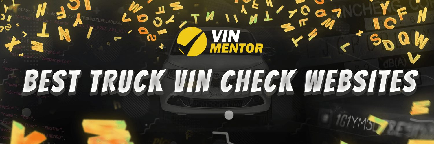 Best Truck VIN Check Websites