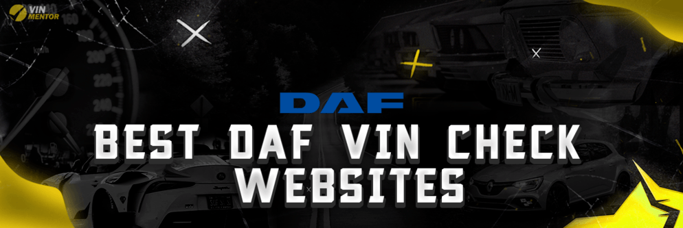 Best DAF VIN Check Websites