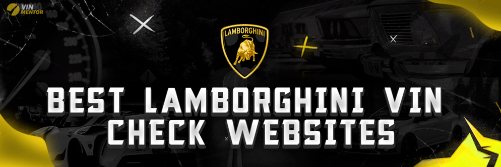 Best Lamborghini VIN Check Websites
