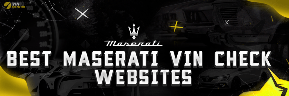Best Maserati VIN Check Websites