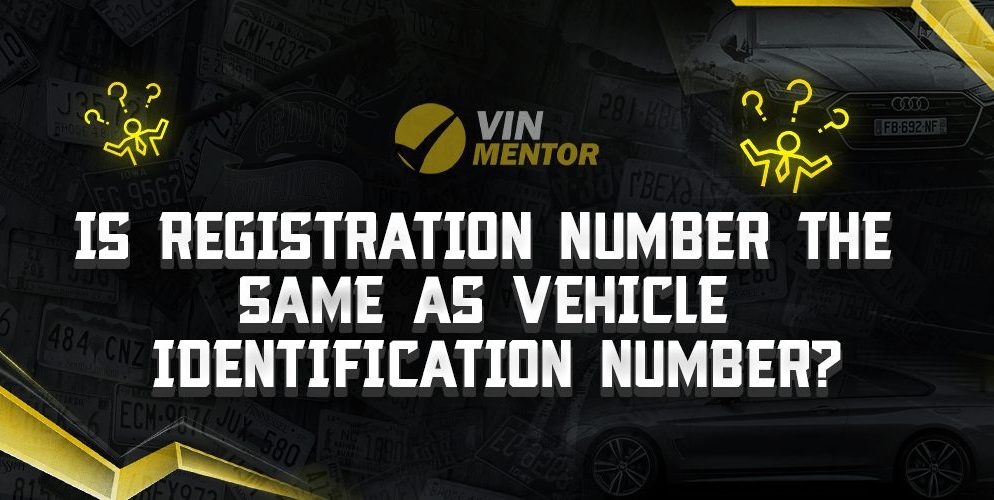 Is Registration Number the Same as Vehicle Identification Number?